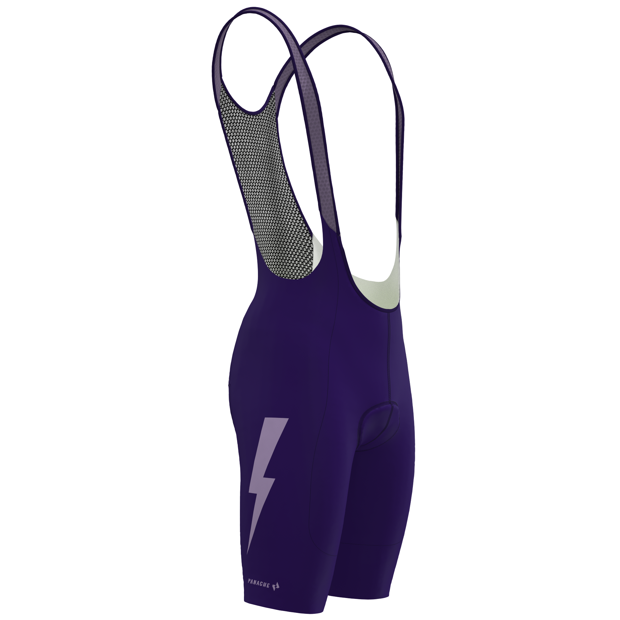 Women's WT 2ND SKIN Bib Short - Purple Bolts