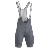 Women's Cargo Pocket Bib Short - GREY