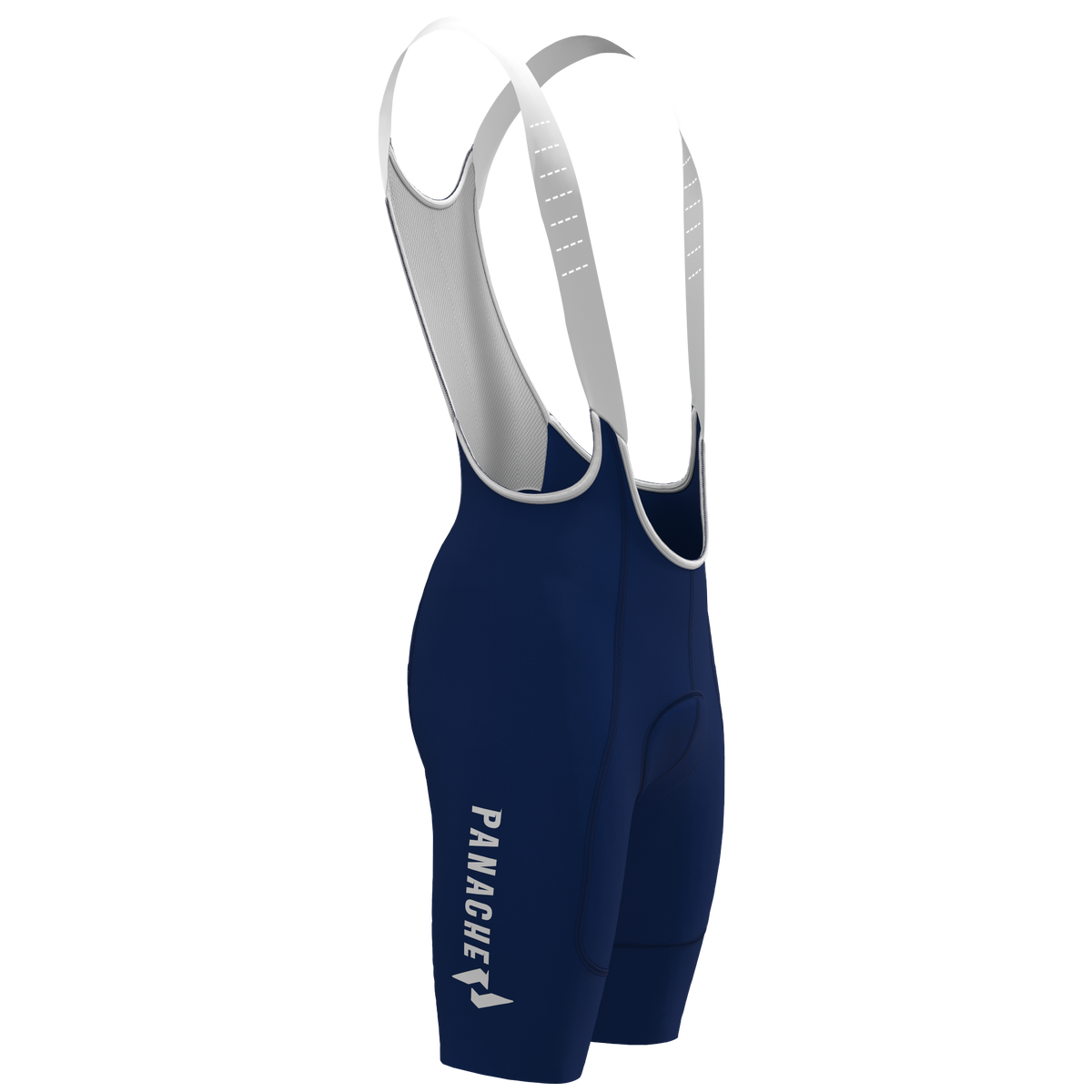 Men's WT 2ND SKIN Bib Short - Midnight Blue w/Panache Logo – PANACHE