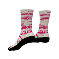Pro 6" Sock - Strawberry Striped