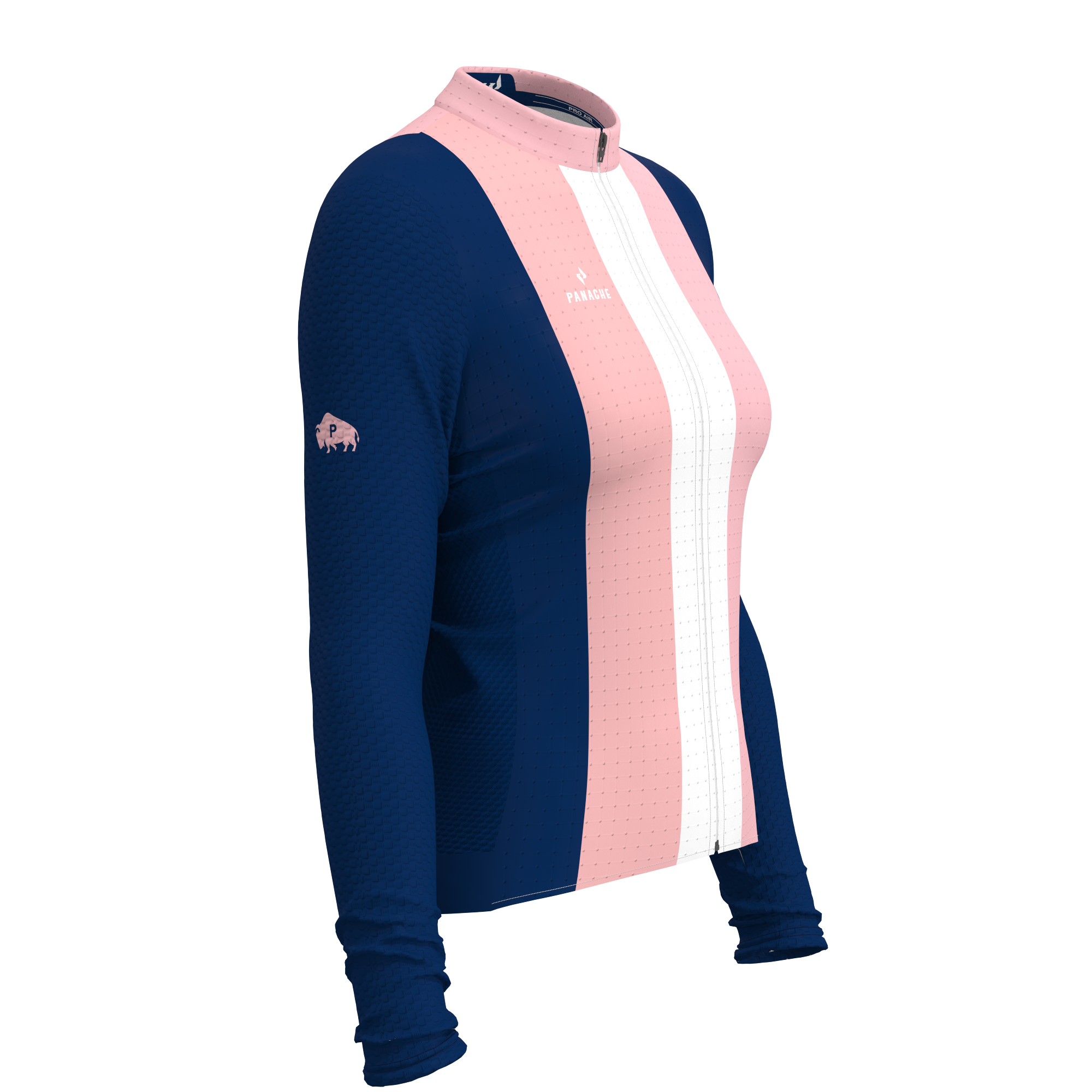 W's Pro Super LS Jersey - Mod Stripe Pink
